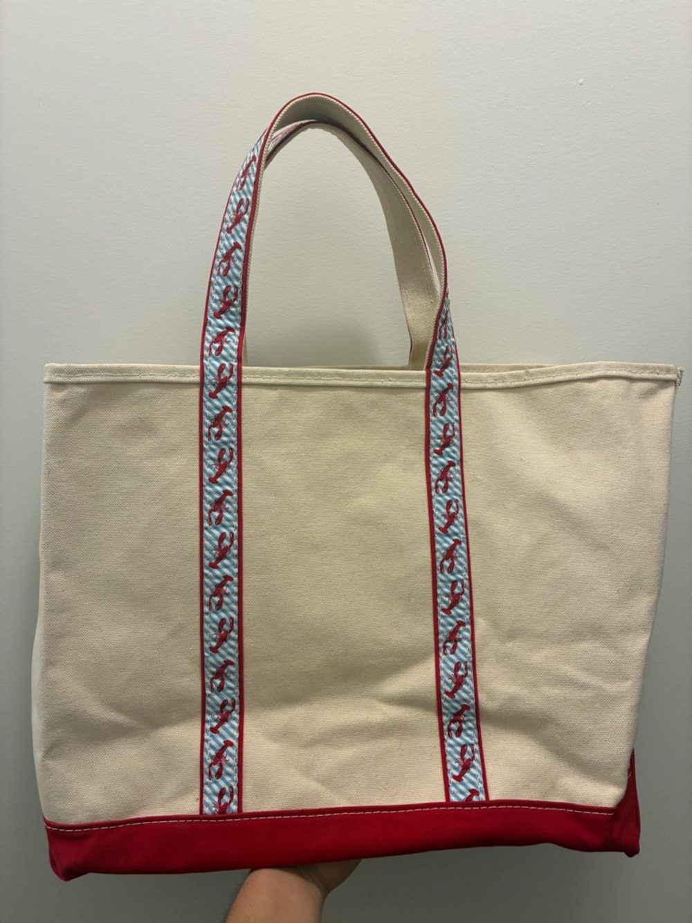 L.L. Bean Lobster Canvas Tote Rare/Retired